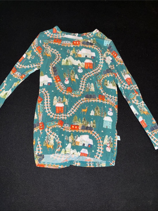 Posh Peanut Other - Posh Peanut Long Sleeve Holiday Train Tee